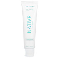 <img alt="Native, Whitening Toothpaste, Fluoride Free, Wild Mint & Peppermint Oil, 4.1 oz (116 g)" title="Native, Whitening Toothpaste, Fluoride Free, Wild Mint & Peppermint Oil, 4.1 oz (116 g),037000606161"