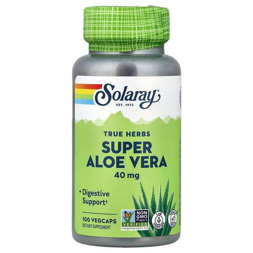 <img alt="Solaray, True Herbs, Super Aloe Vera, 100 VegCaps" title="Solaray, True Herbs, Super Aloe Vera, 100 VegCaps,076280001235"