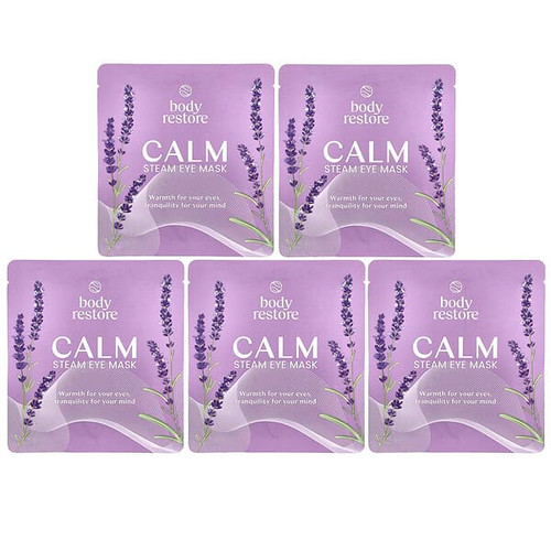 <img alt="Body Restore, Steam Eye Mask, Lavender, 5 Pack" title="Body Restore, Steam Eye Mask, Lavender, 5 Pack,850059313282"
