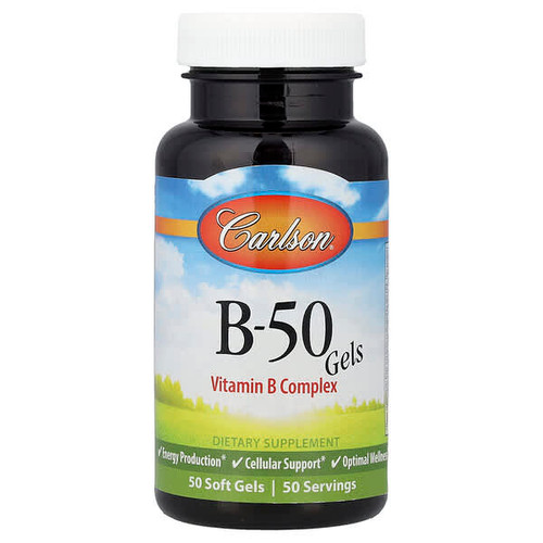 <img alt="Carlson, B-50 Gels, 50 Soft Gels" title="Carlson, B-50 Gels, 50 Soft Gels,088395020605"
