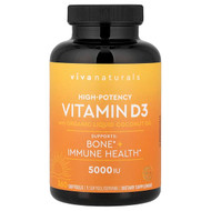 <img alt="Viva Naturals, Vitamin D3 with Organic Liquid Coconut Oil, 125 mcg (5,000 IU), 360 Softgels" title="Viva Naturals, Vitamin D3 with Organic Liquid Coconut Oil, 125 mcg (5,000 IU), 360 Softgels,632930605828"