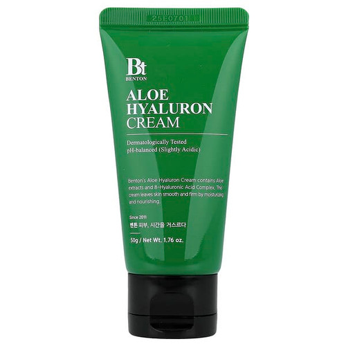 <img alt="Benton, Aloe Hyaluron Cream, 1.76 oz (50 g)" title="Benton, Aloe Hyaluron Cream, 1.76 oz (50 g),8809566990464"
