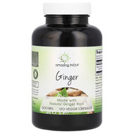 <img alt="Amazing India, Ginger , 500 mg , 120 Veggie Capsules" title="Amazing India, Ginger , 500 mg , 120 Veggie Capsules,819209020234"