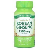 <img alt="Natures Truth, Korean Ginseng, 75 Quick Release Capsules (500 mg per Capsule)" title="Natures Truth, Korean Ginseng, 75 Quick Release Capsules (500 mg per Capsule),840093112156"