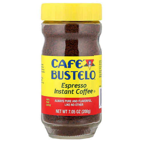 <img alt="Cafe Bustelo, Espresso Instant Coffee, 7.05 oz (200 g)" title="Cafe Bustelo, Espresso Instant Coffee, 7.05 oz (200 g),074471011087"
