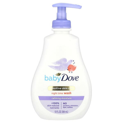 <img alt="Dove, Baby, Sensitive Skin Care, Night Time Wash, Calming Moisture, 13 fl oz (384 ml)" title="Dove, Baby, Sensitive Skin Care, Night Time Wash, Calming Moisture, 13 fl oz (384 ml),011111012011"