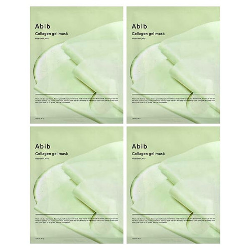 <img alt="Abib, Collagen Gel Beauty Mask, Heartleaf Jelly, 4 Sheets, 1.23 oz (35 g) Each" title="Abib, Collagen Gel Beauty Mask, Heartleaf Jelly, 4 Sheets, 1.23 oz (35 g) Each,8809562559313"