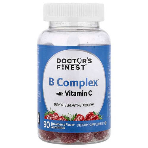 <img alt="Doctors Finest, B Complex with Vitamin C Gummies, Strawberry, 90 Gummies" title="Doctors Finest, B Complex with Vitamin C Gummies, Strawberry, 90 Gummies,810048612383"
