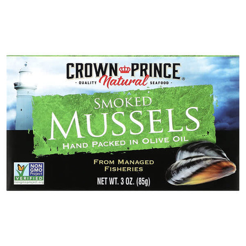<img alt="3 PACK of Crown Prince Natural, Smoked Mussels, In Olive Oil, 3 oz (85 g)" title="3 PACK of Crown Prince Natural, Smoked Mussels, In Olive Oil, 3 oz (85 g),073230208683"