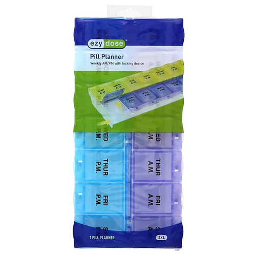 <img alt="Ezy Dose, Weekly AM-PM with Locking Device Pill Planner, 2 XL, 1 Count" title="Ezy Dose, Weekly AM-PM with Locking Device Pill Planner, 2 XL, 1 Count,025715678283"