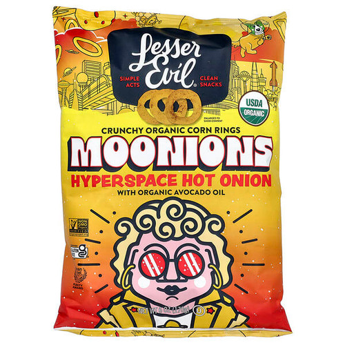 <img alt="LesserEvil, Moonions, Hyperspace Hot Onion, 6 oz (170 g)" title="LesserEvil, Moonions, Hyperspace Hot Onion, 6 oz (170 g),858906004628"