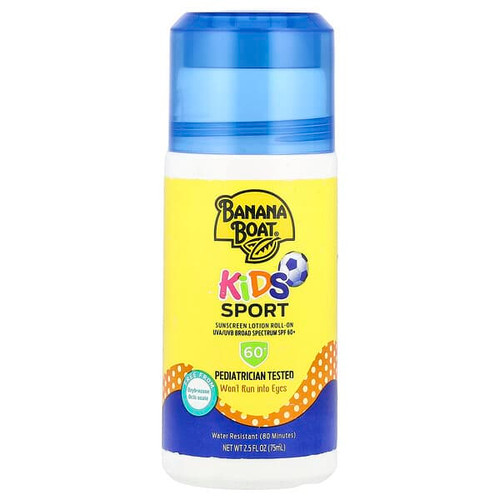 <img alt="Banana Boat, Kids Sport, Sunscreen Lotion Roll-On, SPF 60+, 2.5 fl oz (75 ml)" title="Banana Boat, Kids Sport, Sunscreen Lotion Roll-On, SPF 60+, 2.5 fl oz (75 ml),079656130836"