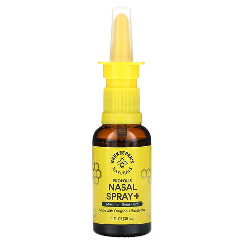 <img alt="Beekeepers Naturals, Propolis Nasal Spray +, Maximum Sinus Care, 1 fl oz (30 ml)" title="Beekeepers Naturals, Propolis Nasal Spray +, Maximum Sinus Care, 1 fl oz (30 ml),834706000336"