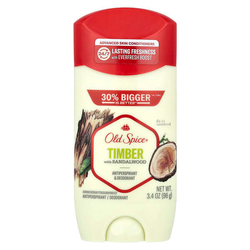 <img alt="Old Spice, Antiperspirant & Deodorant, Timber with Sandalwood, 3.4 oz (96 g)" title="Old Spice, Antiperspirant & Deodorant, Timber with Sandalwood, 3.4 oz (96 g),012044040980"