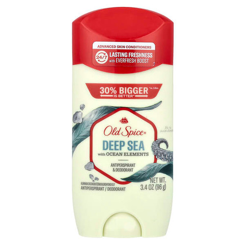 <img alt="Old Spice, Antiperspirant & Deodorant, Deep Sea with Ocean Elements, 3.4 oz (96 g)" title="Old Spice, Antiperspirant & Deodorant, Deep Sea with Ocean Elements, 3.4 oz (96 g),012044030028"