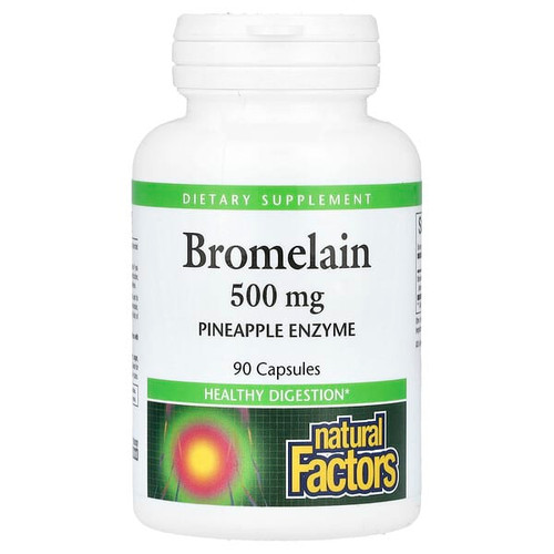 <img alt="Natural Factors, Bromelain, 500 mg, 90 Capsules" title="Natural Factors, Bromelain, 500 mg, 90 Capsules,068958017358"