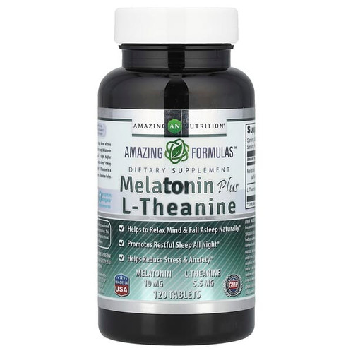 <img alt="Amazing Nutrition, Melatonin Plus L-Theanine, 120 Tablets" title="Amazing Nutrition, Melatonin Plus L-Theanine, 120 Tablets,810180027854"
