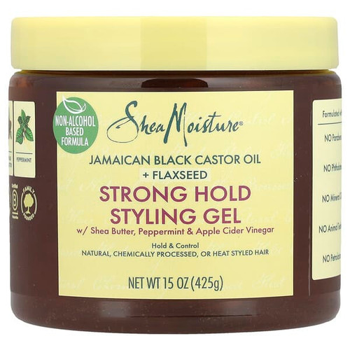 <img alt="SheaMoisture, Strong Hold Styling Gel, Shea Butter, Peppermint & Apple Cider Vinegar, 15 oz (425 g)" title="SheaMoisture, Strong Hold Styling Gel, Shea Butter, Peppermint & Apple Cider Vinegar, 15 oz (425 g),764302020653"