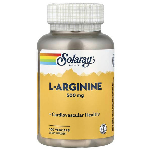 <img alt="Solaray, L-Arginine , 500 mg, 100 VegCaps" title="Solaray, L-Arginine , 500 mg, 100 VegCaps,076280048988"