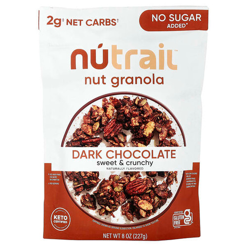 <img alt="NuTrail, Nut Granola, Dark Chocolate, 8 oz (227 g)" title="NuTrail, Nut Granola, Dark Chocolate, 8 oz (227 g),850047220028"
