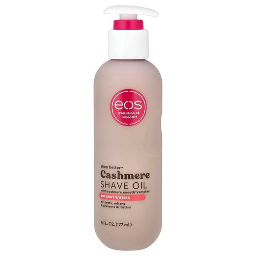 <img alt="EOS, Cashmere Shave Oil, Coconut Waters, 6 fl oz (177 ml)" title="EOS, Cashmere Shave Oil, Coconut Waters, 6 fl oz (177 ml),840044714187"