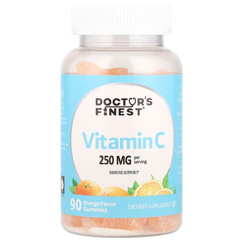 <img alt="Doctors Finest, Vitamin C Gummies, Orange, 90 Gummies (125 mg per Gummy)" title="Doctors Finest, Vitamin C Gummies, Orange, 90 Gummies (125 mg per Gummy),810048610044"