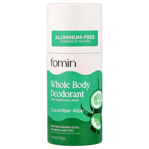 <img alt="fomin, Whole Body Deodorant, Aluminum Free, Cucumber Aloe, 1.76 oz (50 g)" title="fomin, Whole Body Deodorant, Aluminum Free, Cucumber Aloe, 1.76 oz (50 g),850069358099"