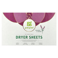 <img alt="Grab Green, Dryer Sheets, Lavender with Vanilla, 80 Compostable Sheets" title="Grab Green, Dryer Sheets, Lavender with Vanilla, 80 Compostable Sheets,850031041134"