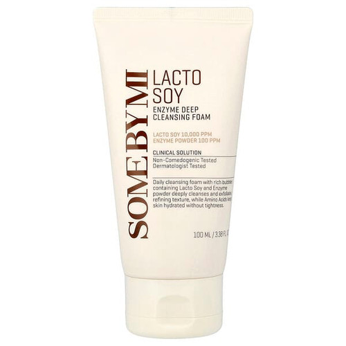 <img alt="SOME BY MI, Lacto Soy, Enzyme Deep Cleansing Foam, 3.38 fl oz (100 ml)" title="SOME BY MI, Lacto Soy, Enzyme Deep Cleansing Foam, 3.38 fl oz (100 ml),8809647394778"