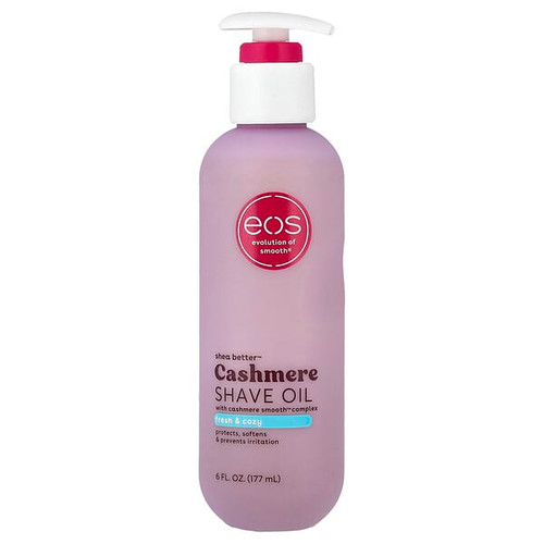 <img alt="EOS, Shea Better, Cashmere Shave Oil, Fresh & Cozy, 6 fl oz (177 ml)" title="EOS, Shea Better, Cashmere Shave Oil, Fresh & Cozy, 6 fl oz (177 ml),840044714194"