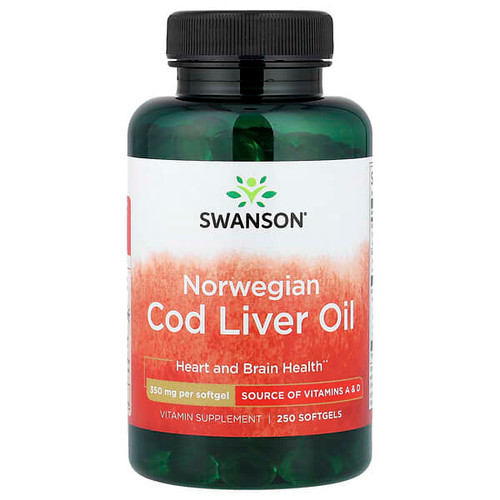 <img alt="Swanson Vitamins, Norwegian Cod Liver Oil, 350 mg, 250 Softgels" title="Swanson Vitamins, Norwegian Cod Liver Oil, 350 mg, 250 Softgels,087614013329"