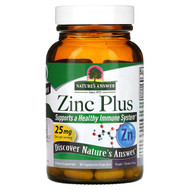 <img alt="Natures Answer, Zinc Plus, 25 mg, 60 Vegetarian Capsules" title="Natures Answer, Zinc Plus, 25 mg, 60 Vegetarian Capsules,083000165702"