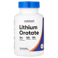 <img alt="Nutricost, Lithium Orotate, 5 mg, 120 Capsules" title="Nutricost, Lithium Orotate, 5 mg, 120 Capsules,810014673363"