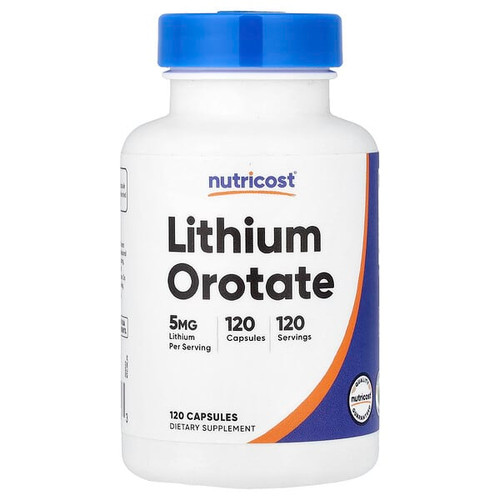<img alt="Nutricost, Lithium Orotate, 5 mg, 120 Capsules" title="Nutricost, Lithium Orotate, 5 mg, 120 Capsules,810014673363"