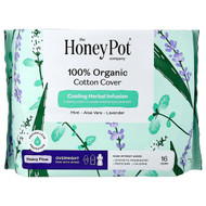 <img alt="The Honey Pot Company, 100% Organic Cotton Cover, Overnight Pads with Wings, Heavy, 16 Count" title="The Honey Pot Company, 100% Organic Cotton Cover, Overnight Pads with Wings, Heavy, 16 Count,851669008605"