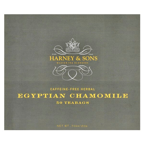 <img alt="Harney & Sons, Herbal Tea, Egyptian Chamomile, Caffeine-Free, 50 Tea Bags, 0.7 oz (20 g)" title="Harney & Sons, Herbal Tea, Egyptian Chamomile, Caffeine-Free, 50 Tea Bags, 0.7 oz (20 g),636046101205"