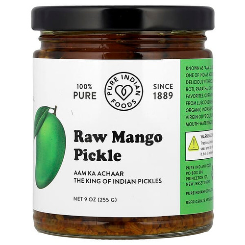 <img alt="Pure Indian Foods, Raw Mango Pickle , 9 oz (255 g)" title="Pure Indian Foods, Raw Mango Pickle , 9 oz (255 g),850035485156"