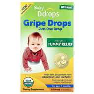 <img alt="Ddrops, Baby, Organic Gripe Drops, For Ages 0 Months+, 0.06 fl oz (1.7 ml)" title="Ddrops, Baby, Organic Gripe Drops, For Ages 0 Months+, 0.06 fl oz (1.7 ml),814947000975"