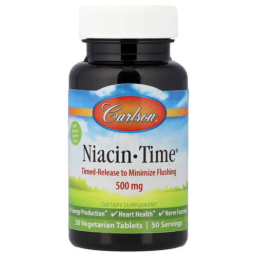 <img alt="Carlson, Niacin-Time, 500 mg, 50 Vegetarian Tablets" title="Carlson, Niacin-Time, 500 mg, 50 Vegetarian Tablets,088395279003"