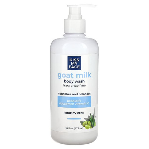 <img alt="Kiss My Face, Goat Milk Body Wash, Fragrance Free, 16 fl oz (473)" title="Kiss My Face, Goat Milk Body Wash, Fragrance Free, 16 fl oz (473),035046124588"