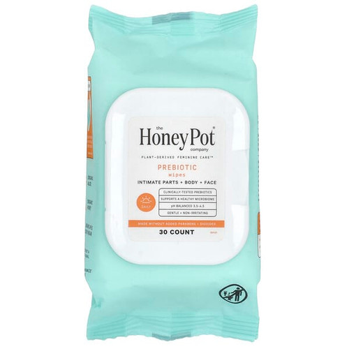 <img alt="The Honey Pot Company, Prebiotic Wipes, 30 Count" title="The Honey Pot Company, Prebiotic Wipes, 30 Count,810132230011"