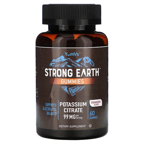<img alt="YumVs, Strong Earth Gummies, Potassium Citrate, Strawberry, 60 Gummies (49.5 mg per Gummy)" title="YumVs, Strong Earth Gummies, Potassium Citrate, Strawberry, 60 Gummies (49.5 mg per Gummy),810048613588"