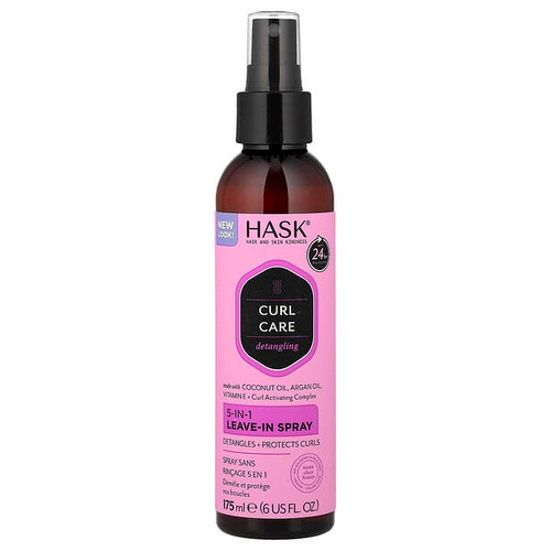 <img alt="Hask Beauty, Curl Care, 5-In-1 Leave-In Spray, 6 fl oz (175 ml)" title="Hask Beauty, Curl Care, 5-In-1 Leave-In Spray, 6 fl oz (175 ml),071164302231"