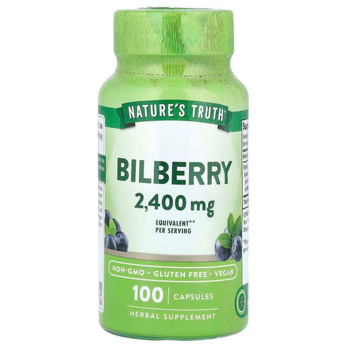 <img alt="Natures Truth, Bilberry, 100 Capsules (1,200 mg per Capsule)" title="Natures Truth, Bilberry, 100 Capsules (1,200 mg per Capsule),840093103697"