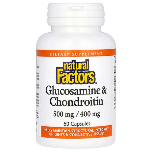 <img alt="Natural Factors, Glucosamine & Chondroitin, 60 Capsules" title="Natural Factors, Glucosamine & Chondroitin, 60 Capsules,068958026862"