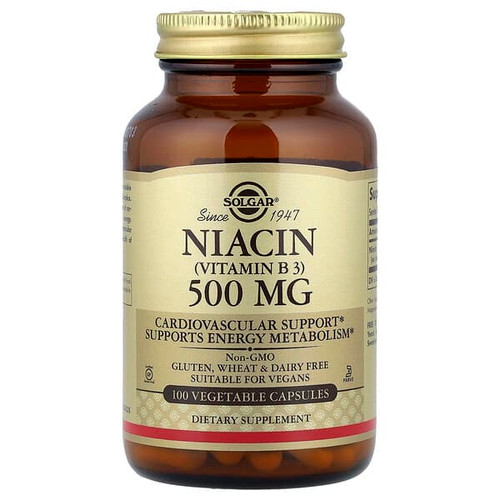 <img alt="Solgar, Niacin (Vitamin B 3), 500 mg, 100 Vegetable Capsules" title="Solgar, Niacin (Vitamin B 3), 500 mg, 100 Vegetable Capsules,033984018518"