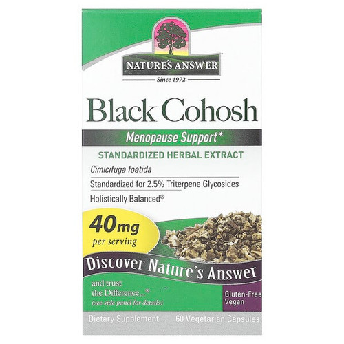 <img alt="Natures Answer, Black Cohosh, 40 mg, 60 Vegetarian Capsules" title="Natures Answer, Black Cohosh, 40 mg, 60 Vegetarian Capsules,083000163654"