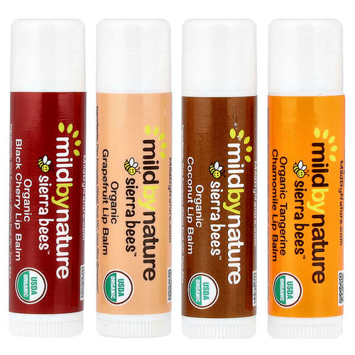 <img alt="3 PACK of Mild By Nature, Sierra Bees, Organic Lip Balms, Variety Pack, 4 Pack, 0.15 oz (4.25 g) Each" title="3 PACK of Mild By Nature, Sierra Bees, Organic Lip Balms, Variety Pack, 4 Pack, 0.15 oz (4.25 g) Each,898220025671"