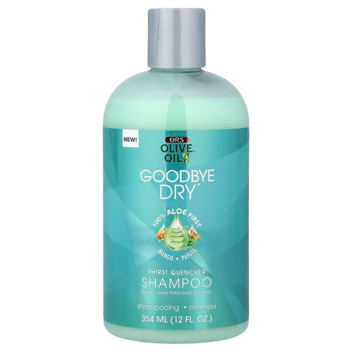 <img alt="ORS, Olive Oil, Goodbye Dry, Thirst Quencher Shampoo, For All Hair Types, Mango Papaya, 12 fl oz (354 ml)" title="ORS, Olive Oil, Goodbye Dry, Thirst Quencher Shampoo, For All Hair Types, Mango Papaya, 12 fl oz (354 ml),632169231065"