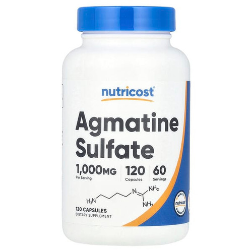 <img alt="Nutricost, Agmatine Sulfate, 120 Capsules (500 mg per Capsule)" title="Nutricost, Agmatine Sulfate, 120 Capsules (500 mg per Capsule),810014679099"